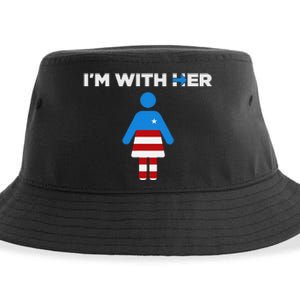 IM With Her Kamala Harris 2024 President Election Sustainable Bucket Hat