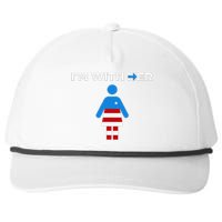 IM With Her Kamala Harris 2024 President Election Snapback Five-Panel Rope Hat