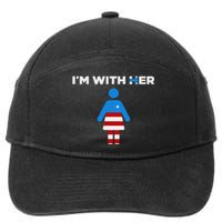 IM With Her Kamala Harris 2024 President Election 7-Panel Snapback Hat