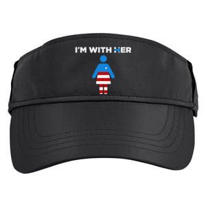 IM With Her Kamala Harris 2024 President Election Adult Drive Performance Visor