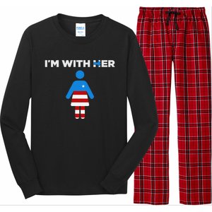 IM With Her Kamala Harris 2024 President Election Long Sleeve Pajama Set