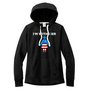 IM With Her Kamala Harris 2024 President Election Women's Fleece Hoodie