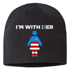 IM With Her Kamala Harris 2024 President Election Sustainable Beanie