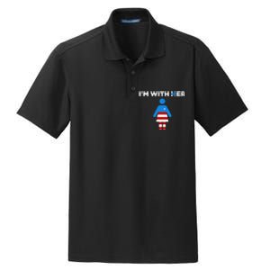 IM With Her Kamala Harris 2024 President Election Dry Zone Grid Polo