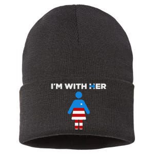 IM With Her Kamala Harris 2024 President Election Sustainable Knit Beanie