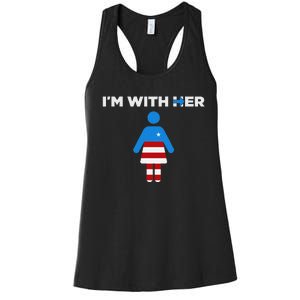 IM With Her Kamala Harris 2024 President Election Women's Racerback Tank