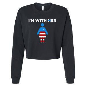 IM With Her Kamala Harris 2024 President Election Cropped Pullover Crew