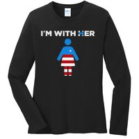 IM With Her Kamala Harris 2024 President Election Ladies Long Sleeve Shirt