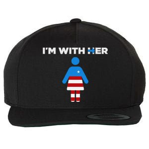 IM With Her Kamala Harris 2024 President Election Wool Snapback Cap