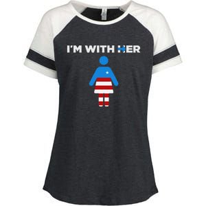 IM With Her Kamala Harris 2024 President Election Enza Ladies Jersey Colorblock Tee