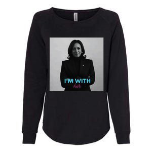 IM With Her Kamala Womens California Wash Sweatshirt