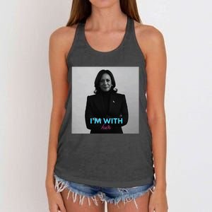 IM With Her Kamala Women's Knotted Racerback Tank