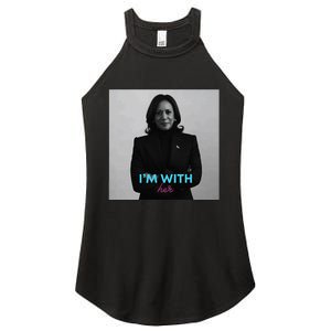 IM With Her Kamala Women's Perfect Tri Rocker Tank