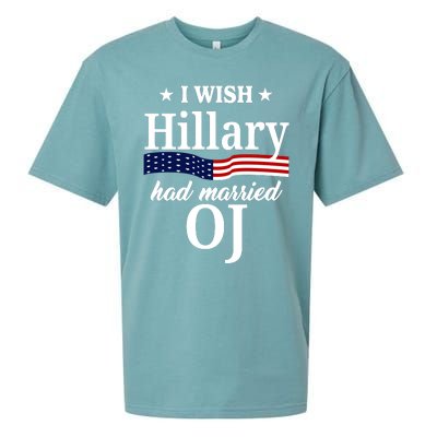 I Wish Hillary Had Married Oj Funny Politcal Sueded Cloud Jersey T-Shirt