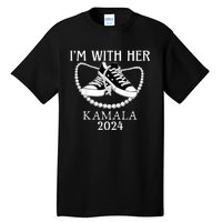 IM With Her Kamala Chucks And Pearls Election 2024 Tall T-Shirt