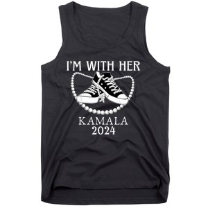 IM With Her Kamala Chucks And Pearls Election 2024 Tank Top