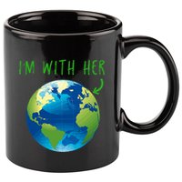 IM With Her Planet Earth Day Climate Change Gift 11oz C Handle Ceramic Mug