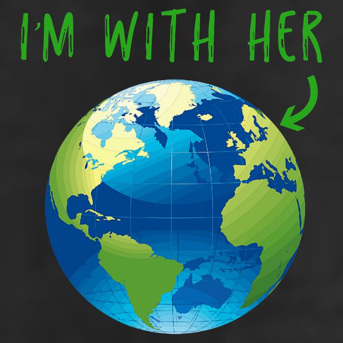 IM With Her Planet Earth Day Climate Change Gift 11oz C Handle Ceramic Mug