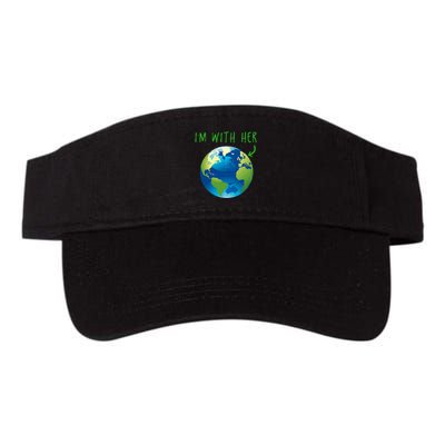 IM With Her Planet Earth Day Climate Change Gift Visor