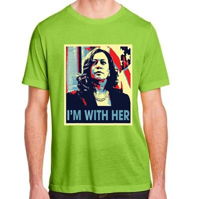 Im With Her Kamala Vote For 2024 President Kamala Harris Adult ChromaSoft Performance T-Shirt