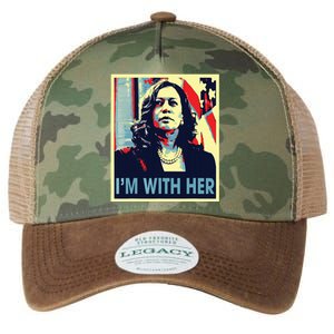 Im With Her Kamala Vote For 2024 President Kamala Harris Legacy Tie Dye Trucker Hat