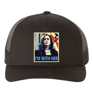 Im With Her Kamala Vote For 2024 President Kamala Harris Yupoong Adult 5-Panel Trucker Hat