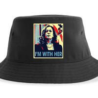 Im With Her Kamala Vote For 2024 President Kamala Harris Sustainable Bucket Hat