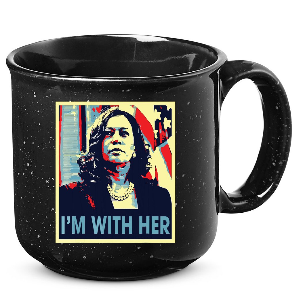 Im With Her Kamala Vote For 2024 President Kamala Harris 15oz Campfire Ceramic Mug