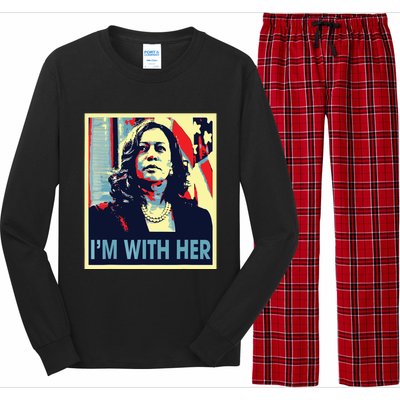 Im With Her Kamala Vote For 2024 President Kamala Harris Long Sleeve Pajama Set