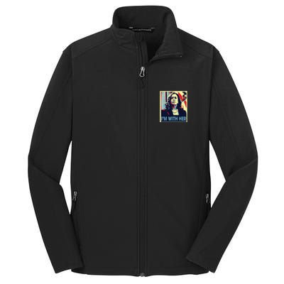 Im With Her Kamala Vote For 2024 President Kamala Harris Core Soft Shell Jacket