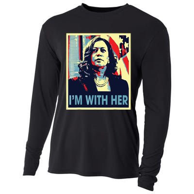 Im With Her Kamala Vote For 2024 President Kamala Harris Cooling Performance Long Sleeve Crew