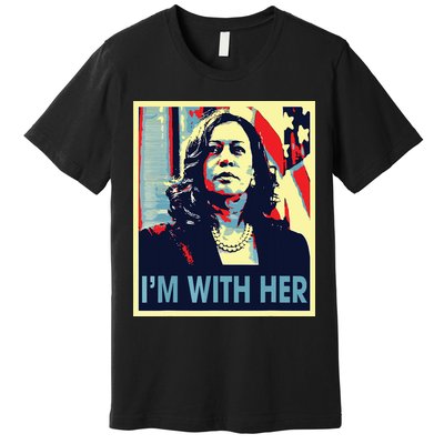 Im With Her Kamala Vote For 2024 President Kamala Harris Premium T-Shirt