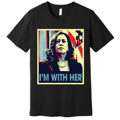 Im With Her Kamala Vote For 2024 President Kamala Harris Premium T-Shirt