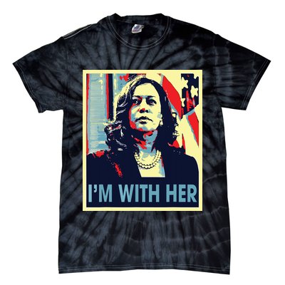 Im With Her Kamala Vote For 2024 President Kamala Harris Tie-Dye T-Shirt