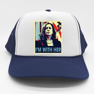 Im With Her Kamala Vote For 2024 President Kamala Harris Trucker Hat