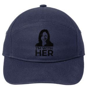 IM With Her Kamala Vote For 2024 President Kamalaharris 7-Panel Snapback Hat