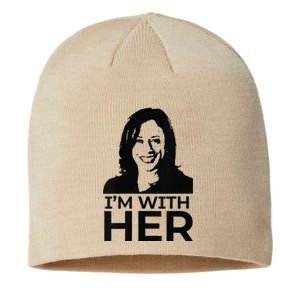 IM With Her Kamala Vote For 2024 President Kamalaharris Sustainable Beanie