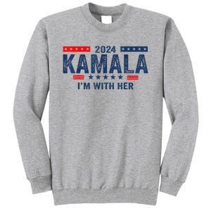 IM With Her Kamala Vote For 2024 President Kamalaharris Tall Sweatshirt