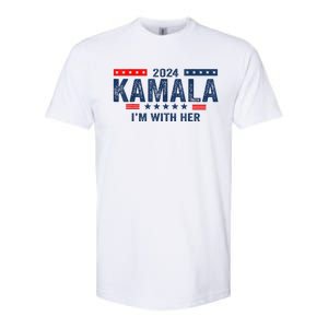 IM With Her Kamala Vote For 2024 President Kamalaharris Softstyle CVC T-Shirt