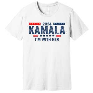 IM With Her Kamala Vote For 2024 President Kamalaharris Premium T-Shirt