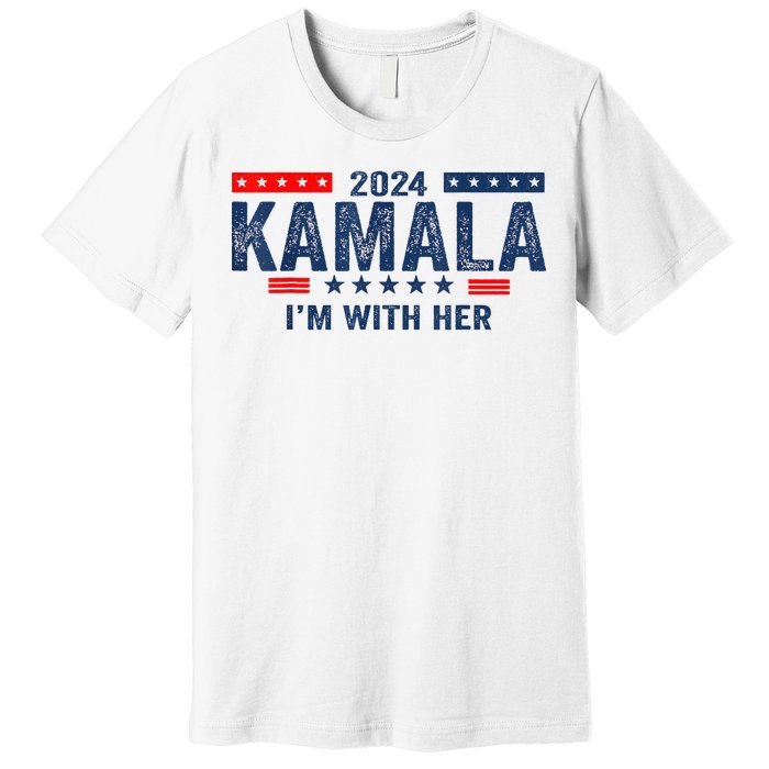 IM With Her Kamala Vote For 2024 President Kamalaharris Premium T-Shirt