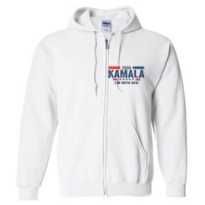 IM With Her Kamala Vote For 2024 President Kamalaharris Full Zip Hoodie