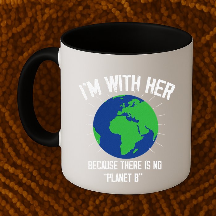 I'm With Her Because, There Is No Planet B Earth Day Mother Mug