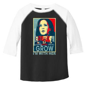 IM With Her Kamala Vote For 2024 President Kamala Harris Toddler Fine Jersey T-Shirt