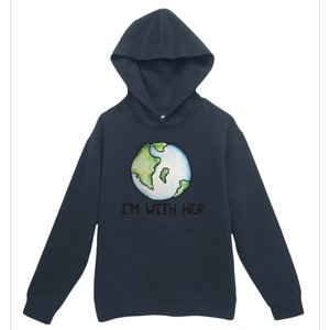 I'm With Her Earth Day Earthy Sciences Urban Pullover Hoodie