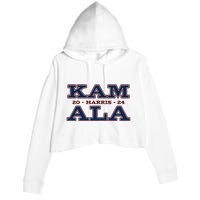 Im With Her Kamala Harris 2024 Crop Fleece Hoodie