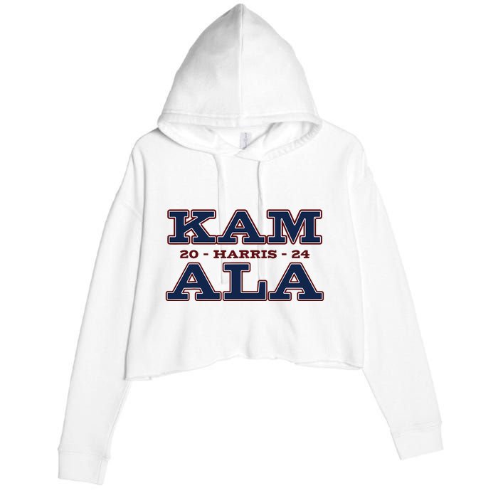 Im With Her Kamala Harris 2024 Crop Fleece Hoodie