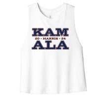 Im With Her Kamala Harris 2024 Women's Racerback Cropped Tank