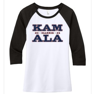 Im With Her Kamala Harris 2024 Women's Tri-Blend 3/4-Sleeve Raglan Shirt