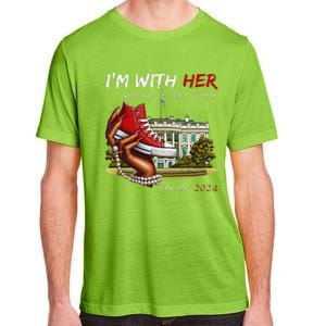 IM With Her Chucks & Pearls Kamala 2024 Gift Adult ChromaSoft Performance T-Shirt